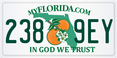 FL license plate 2389EY