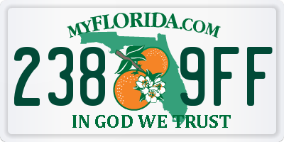 FL license plate 2389FF