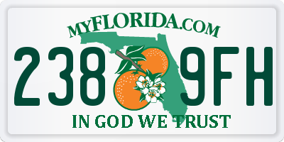 FL license plate 2389FH