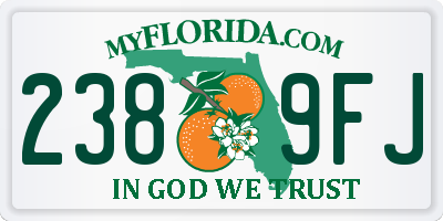 FL license plate 2389FJ