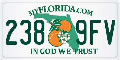 FL license plate 2389FV