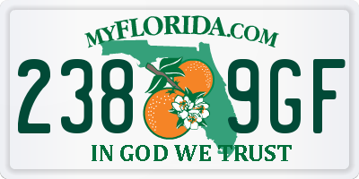 FL license plate 2389GF