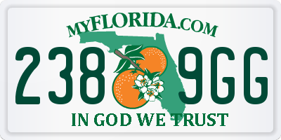 FL license plate 2389GG
