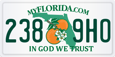 FL license plate 2389HO