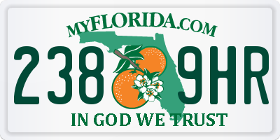 FL license plate 2389HR