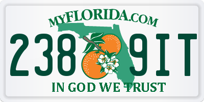FL license plate 2389IT