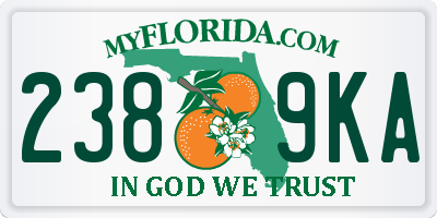 FL license plate 2389KA