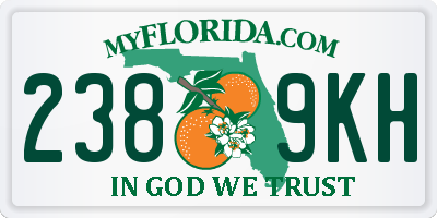 FL license plate 2389KH