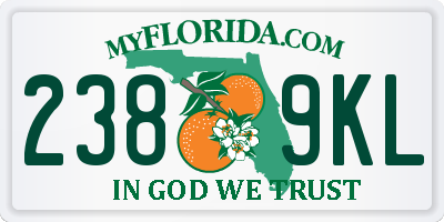 FL license plate 2389KL