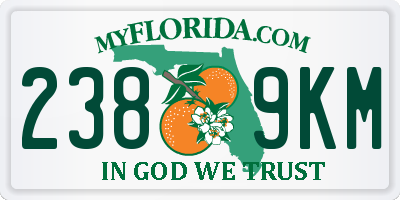FL license plate 2389KM