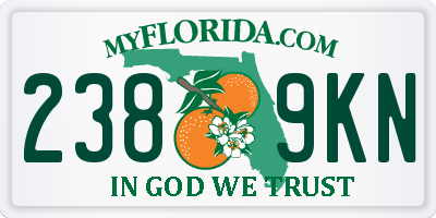 FL license plate 2389KN