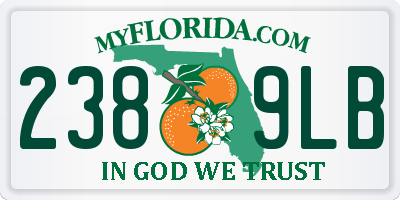 FL license plate 2389LB