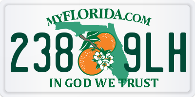FL license plate 2389LH