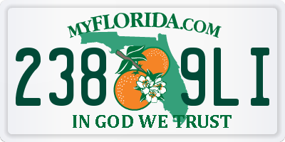 FL license plate 2389LI
