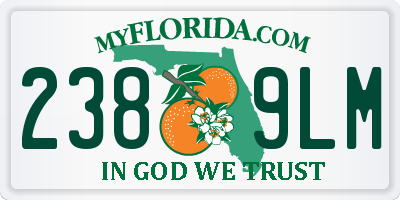 FL license plate 2389LM