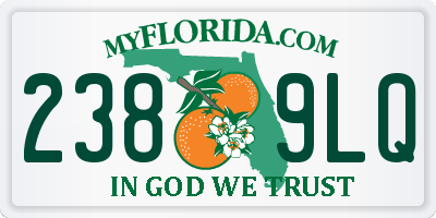 FL license plate 2389LQ
