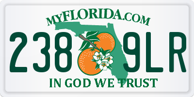 FL license plate 2389LR