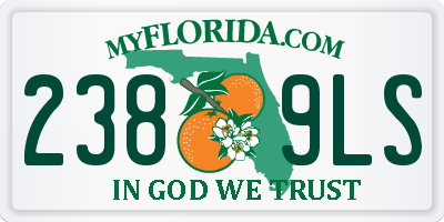 FL license plate 2389LS