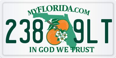 FL license plate 2389LT