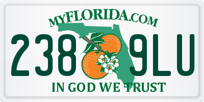 FL license plate 2389LU