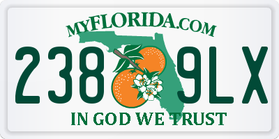 FL license plate 2389LX