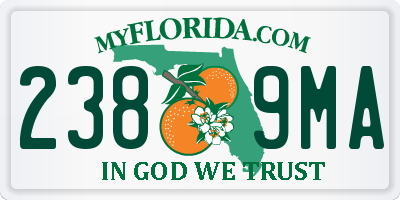 FL license plate 2389MA