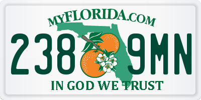 FL license plate 2389MN