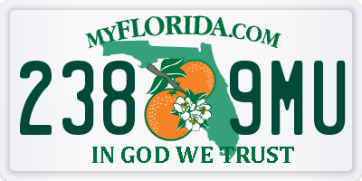 FL license plate 2389MU