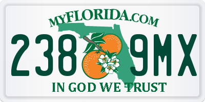 FL license plate 2389MX
