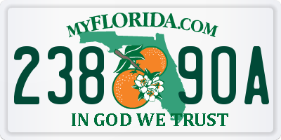 FL license plate 2389OA