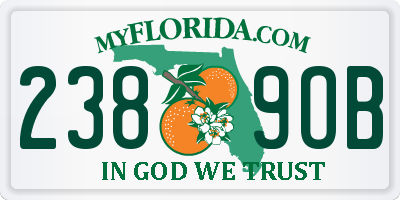 FL license plate 2389OB