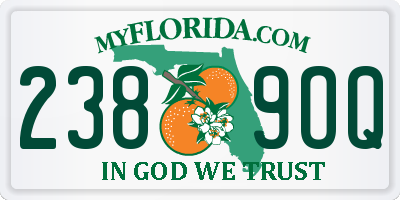 FL license plate 2389OQ