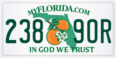 FL license plate 2389OR