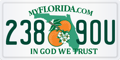 FL license plate 2389OU