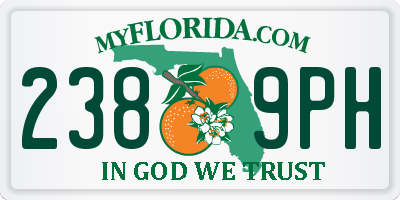 FL license plate 2389PH
