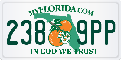 FL license plate 2389PP