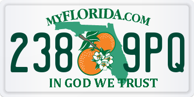 FL license plate 2389PQ