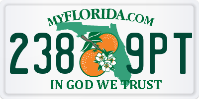 FL license plate 2389PT