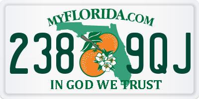 FL license plate 2389QJ