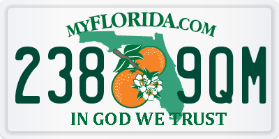 FL license plate 2389QM