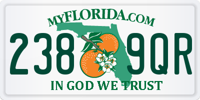 FL license plate 2389QR