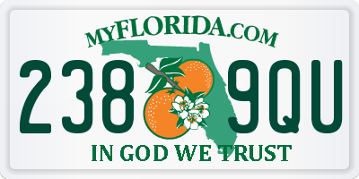 FL license plate 2389QU