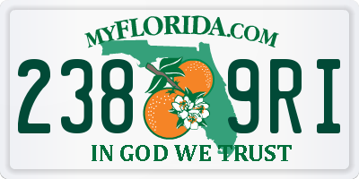 FL license plate 2389RI