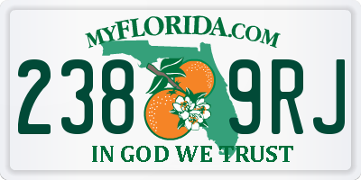 FL license plate 2389RJ