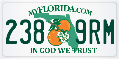FL license plate 2389RM