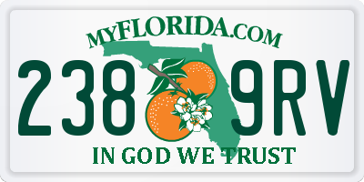 FL license plate 2389RV