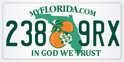 FL license plate 2389RX