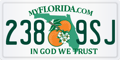 FL license plate 2389SJ