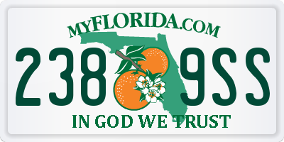 FL license plate 2389SS