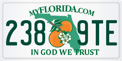 FL license plate 2389TE